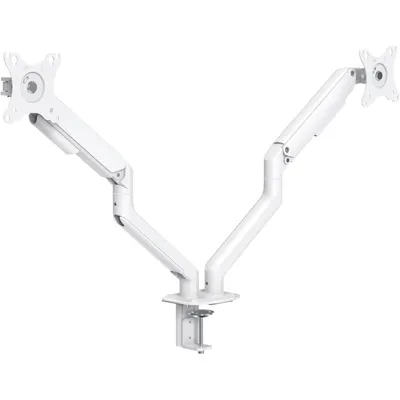 TooQ DB4132TNR-W Dreh-/Neige-Tischhalterung für 2 Monitore 17"-25" VESA 100x100, max. 9 kg