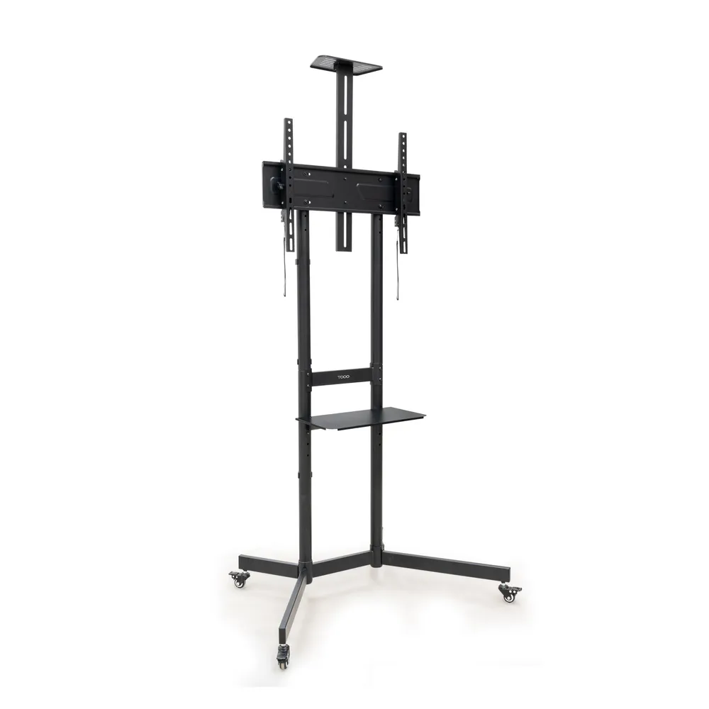TV Bodenständer TooQ NEFERTITI FS1151M-B höhenverstellbar neigbar Räder 37-70" 70kg Schwarz