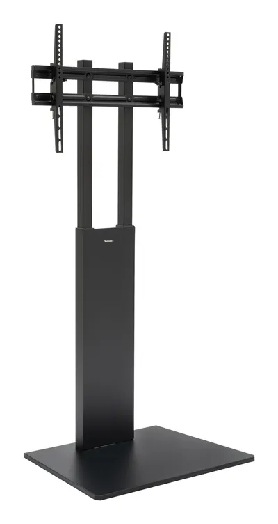 TooQ Mirror Bodenständer für 32-85-Zoll-Bildschirme, schwarzer Stahl, höhenverstellbar