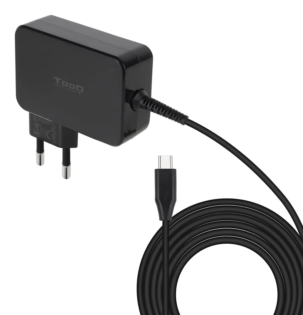 Ladegerät TooQ TQLC-USBCGAN100PD GaN USB-C PD 100W Schwarz Ladegerät TooQ TQLC-USBCGAN100PD GaN USB-C PD 100W Schwarz