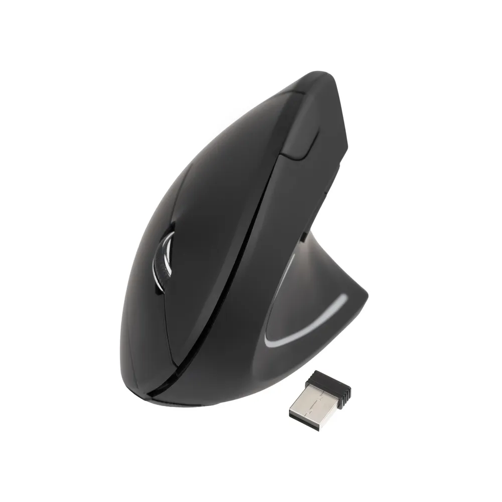 Ratón TooQ TQMWG-1104-B Kabellos 3200 DPI Schwarz 6 Tasten
