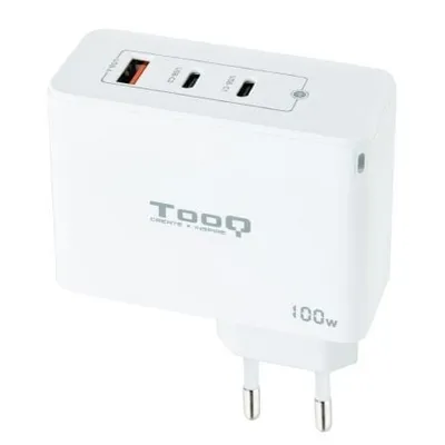 TOOQ Wandladegerät TQWC-GANQC2PD100W 2xUSB-C 1xUSB-A GaN 100W Weiß
