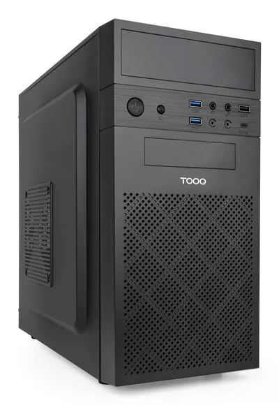 Tower TooQ TQC-4701-SP Micro-ATX Schwarz 500 W USB-C