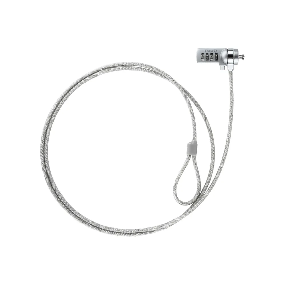 Tooq Universal-Sicherheitskabel mit Kombination für Laptops, 1,5 Meter