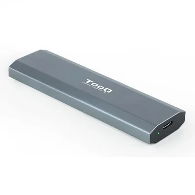 TooQ SHURA Externes Gehäuse für M.2 NGFF/NVMe SSD, Grau