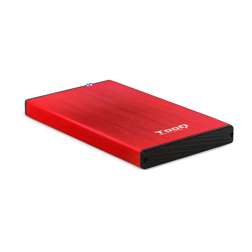 TooQ TQE-2527 USB 3.0 Gehäuse für 2,5" SATA 3 Festplatten, rot