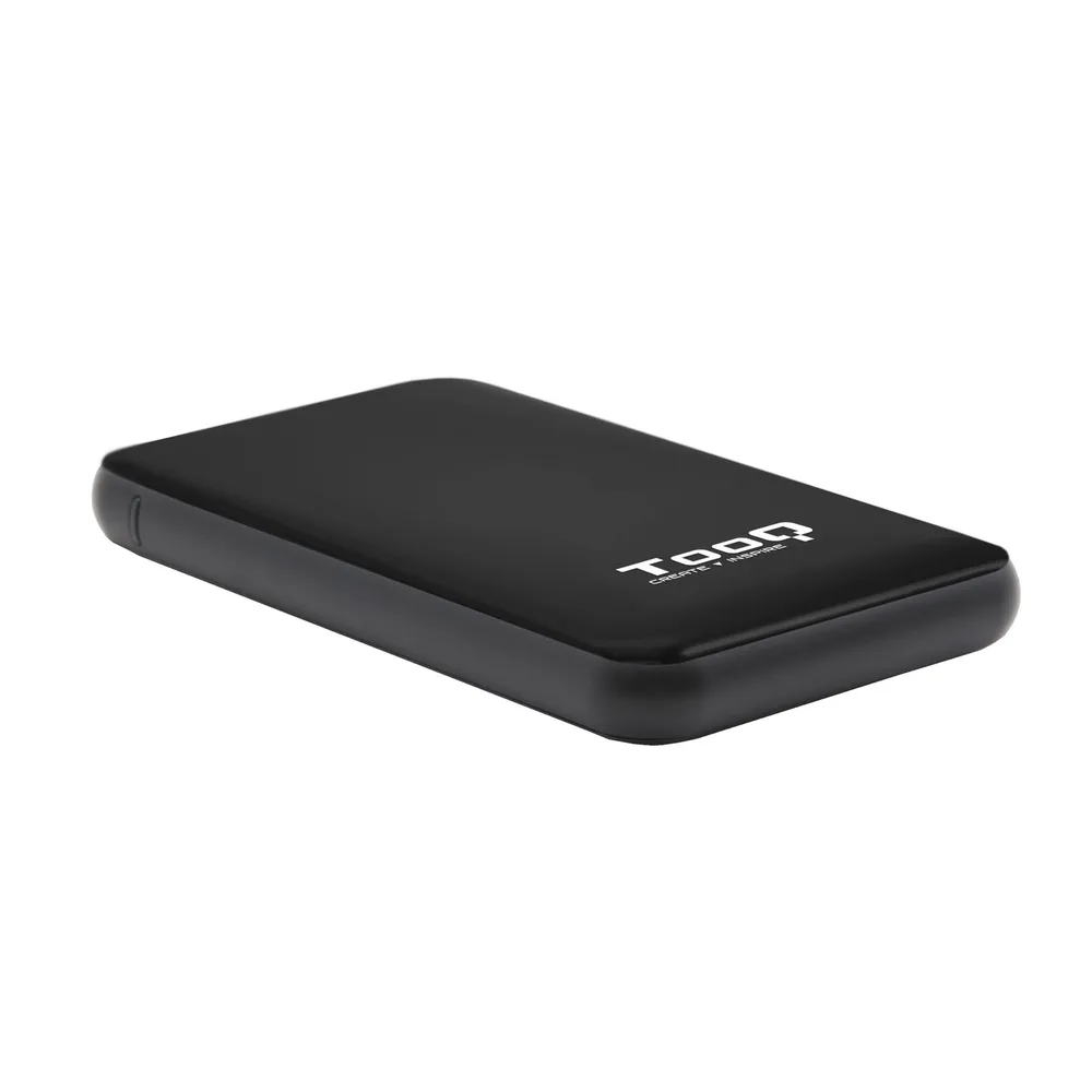 Tooq TQE-2528B, schwarzes USB 3.1 externes Gehäuse für 2,5-Zoll-SATAIII-Festplatte