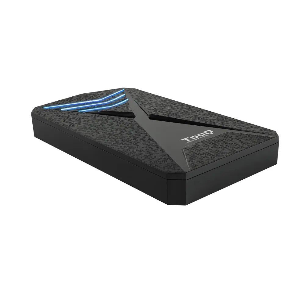 TooQ TQE-2550BL Blaue LED Gaming Externes Gehäuse 2,5" SATA3 USB 3.0/3.1 Gen1