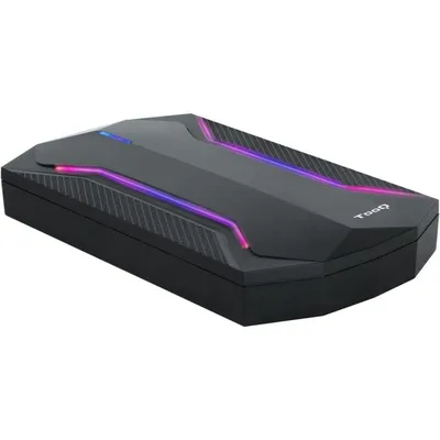 TooQ TQE-2599RGB Externes Gaming-Gehäuse für SSD/HDD 2,5 Zoll, USB 3.1, LED