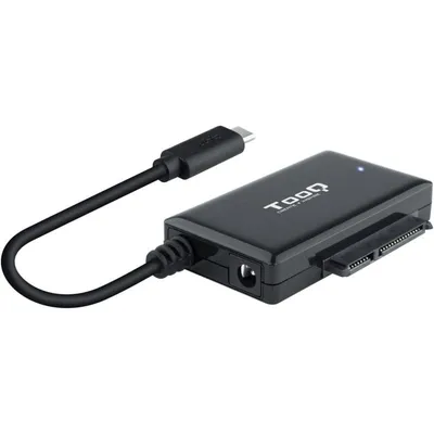 TooQ TQHDA-02C 2,5"/3,5" SATA auf USB-C 3.0 Festplattenadapter mit Netzteil