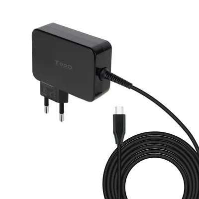 TooQ TQLC-USBCGAN90PD GAN USB-C PD3.0 90W Laptop-Ladegerät, Schwarz