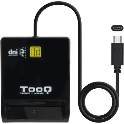 TooQ TQR-211B USB-C DNIe Reader Schwarz