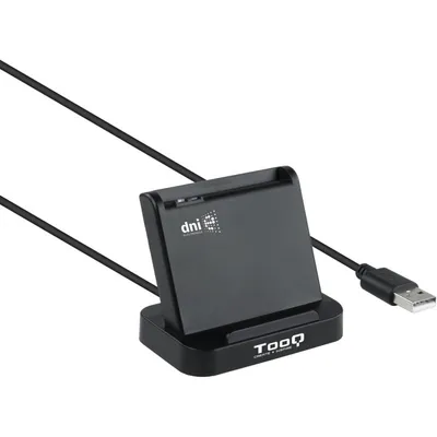 TooQ TQR-220B USB 2.0 e-ID-Kartenleser Schwarz