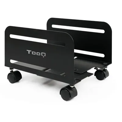 TooQ UMCS0004-B CPU-Ständer mit Rollen, Schwarz