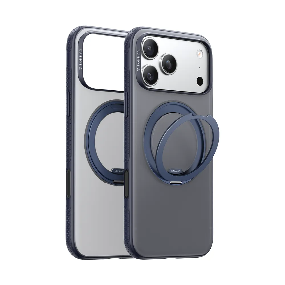 Fitness Magnetisches Standgehäuse für iPhone 17 Pro, Marineblau Handyhülle