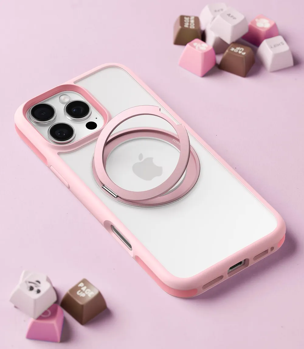 Ostand R Fusion Series für iPhone 16 Pro Max Pink Handyhülle