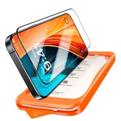 Torras Install Master gehärtetes Glas für iPhone 16 Plus