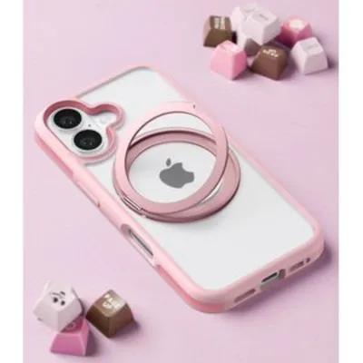 Handyhülle Torras Ostand R Fusion Hart Magnetisch Rosa für iPhone 16