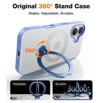 Funda para móvil Torras Ostand Spin Magnetische 360º Hülle Blau für iPhone 16