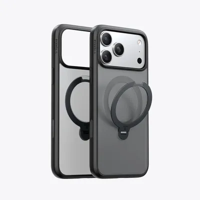 Handyhülle TORRAS Ostand Spin Series Magnetisch Schwarz für iPhone 17 Pro