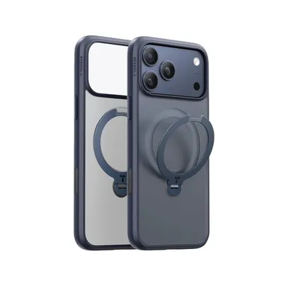 Funda für Smartphone Torras Ostand Spin Series Magnetischer Ständer Marineblau für iPhone 17 Pro Max