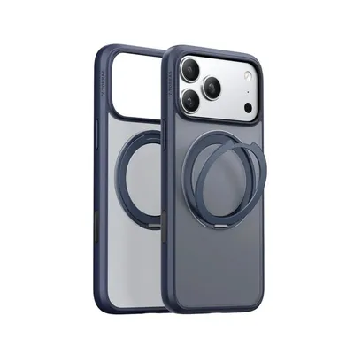 Smartphone-Hülle TORRAS Ostand Pro Series Blau mit Ständer für iPhone 17 Pro