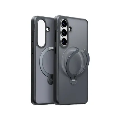 Funda für Handy Torras Ostand Spin Series Schwarz mit Ständer für Galaxy S26