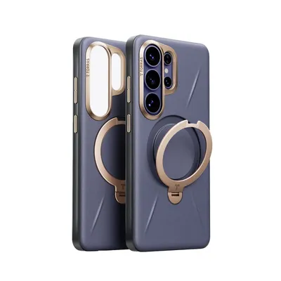 Funda für Handy Torras Ostand Spin Vegskin Dark Purple für Galaxy S26 Ultra