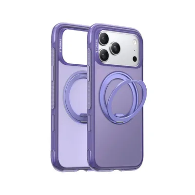 Handyhülle Torras O3 Air MagSafe Drehbarer Ständer Violett für iPhone 17 Pro Max