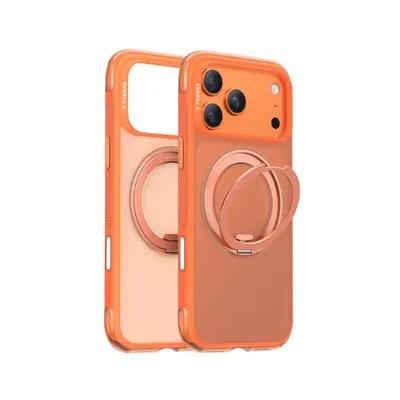Smartphone-Hülle Torras O3 Air MagSafe Drehbarer Ständer Orange für iPhone 17 Pro