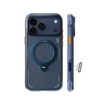 Smartphone-Hülle Torras Ostand Q3 Air MagSafe Blau für iPhone 17 Pro Max
