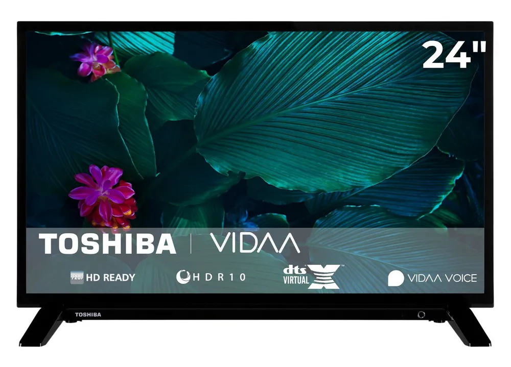 Toshiba 24WV2F63DAZ LCD-LED Fernseher (60 cm/24 Zoll, HD-ready, VIDAA Smart TV, HDR, Triple-Tuner, VIDAA, Dolby Audio, Alexa-fähig)