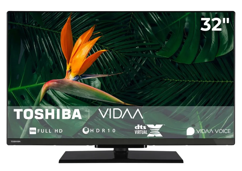Toshiba 32LV3F63DAZ LCD-LED Fernseher (80 cm/32 Zoll, Full HD, VIDAA Smart TV, HDR, Triple-Tuner, Bluetooth, Works with Alexa)