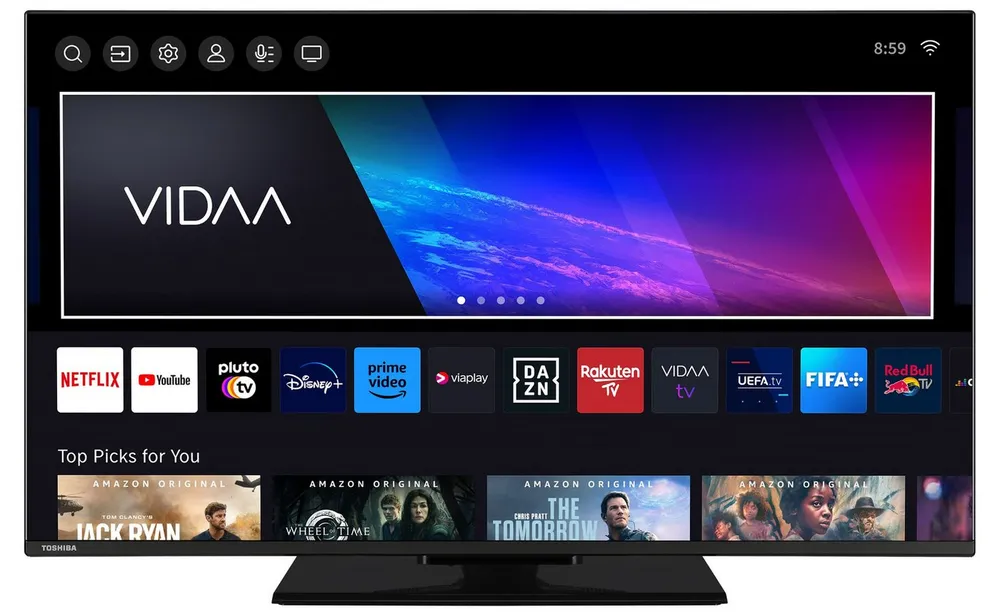 Toshiba 40QV3F63DAZ QLED-Fernseher (100 cm/40 Zoll, Full HD, VIDAA Smart TV, VIDAA Smart TV, HDR, Triple-Tuner)