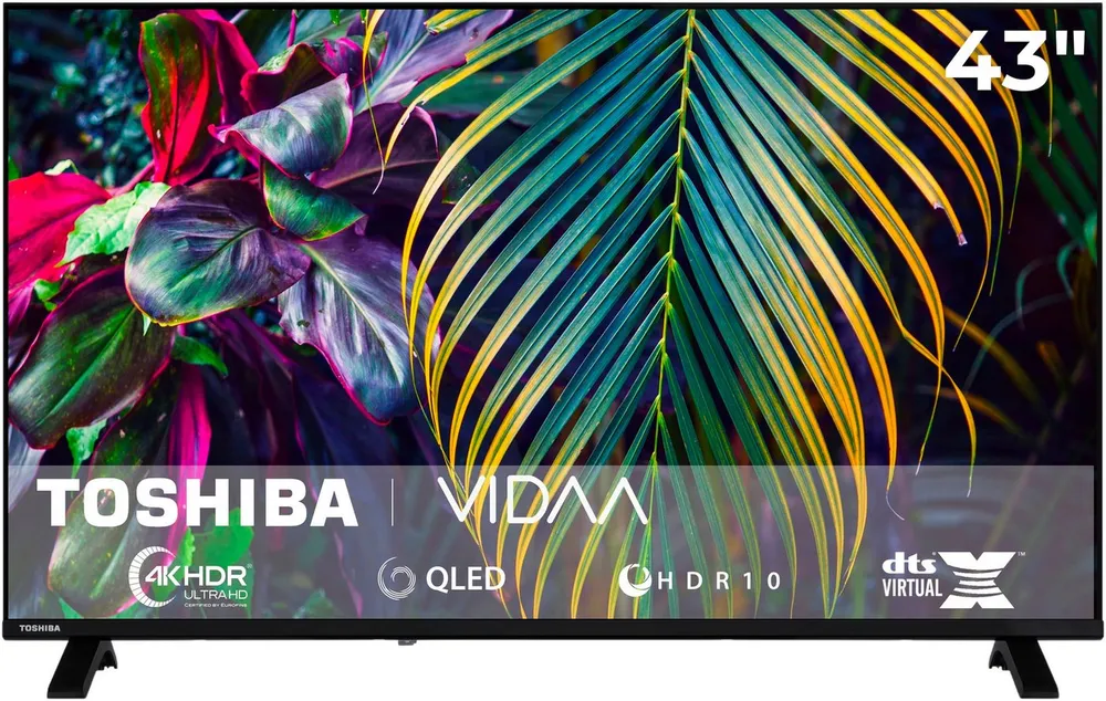 Toshiba 43QV1563DDW LED-Fernseher (108 cm/43 Zoll, 4K Ultra HD, Smart-TV)