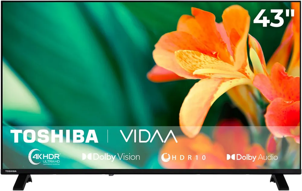 Toshiba 43UV1563DDW LED-Fernseher (108 cm/43 Zoll, 4K Ultra HD, Smart-TV)