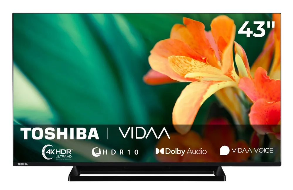 Toshiba 43UV3363DA LCD-LED Fernseher (108 cm/43 Zoll, 4K Ultra HD, VIDAA Smart TV, HDR, TRU Resolution, Triple-Tuner, VIDAA, Alexa-fähig)
