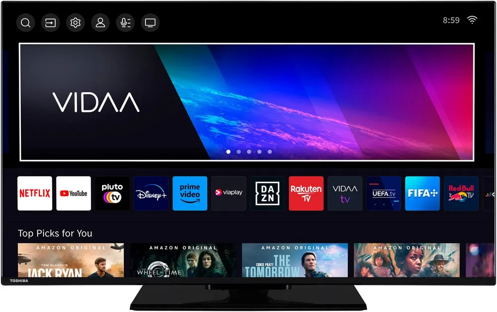 Toshiba 43UV3463DAW LED-Fernseher (108 cm/43 Zoll, 4K Ultra HD, Smart-TV)