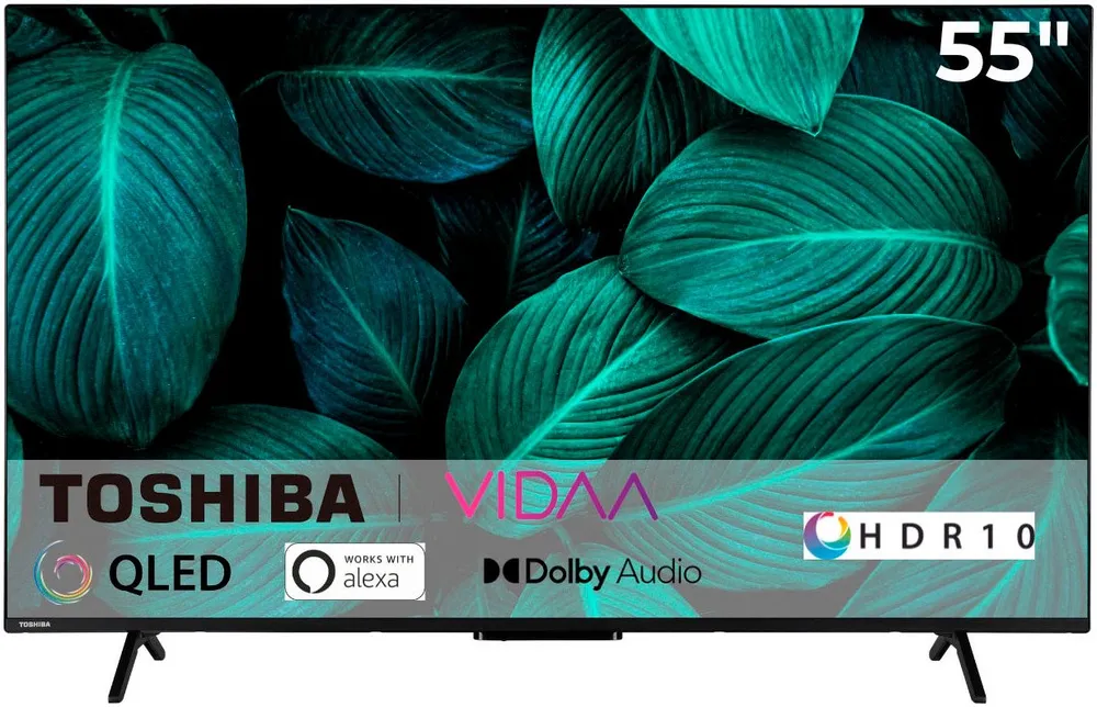 Toshiba 55QV2463DA QLED-Fernseher (139 cm/55 Zoll, 4K Ultra HD, Smart-TV)