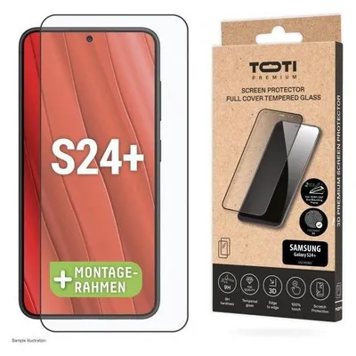Toti PREMIUM-Displayschutzfolie aus gehärtetem Glas, 3D-Vollschutz für das Samsung Galaxy S24 Plus