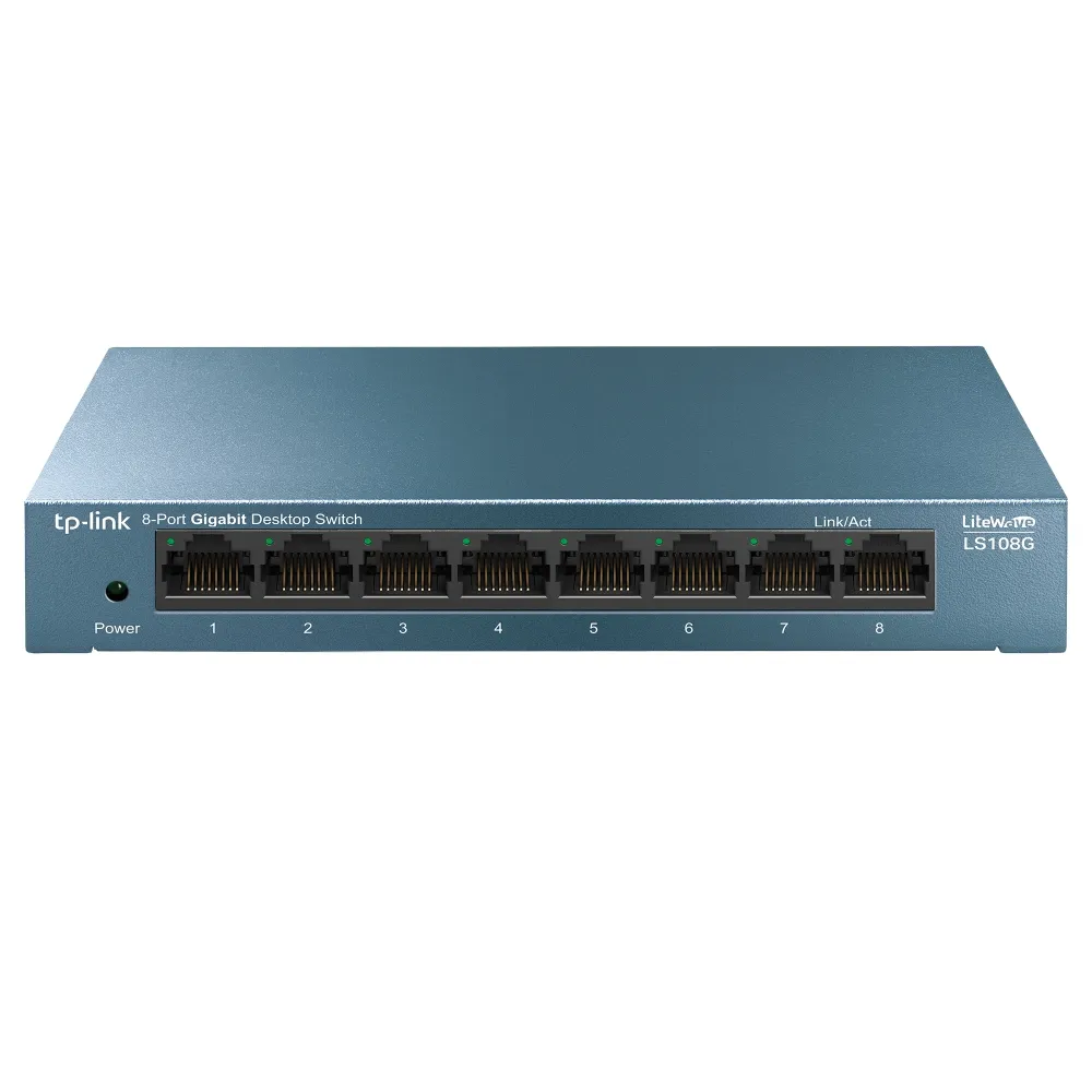 Switch TP-Link LS108G 8 Ports Gigabit Ethernet Metallgehäuse Blau