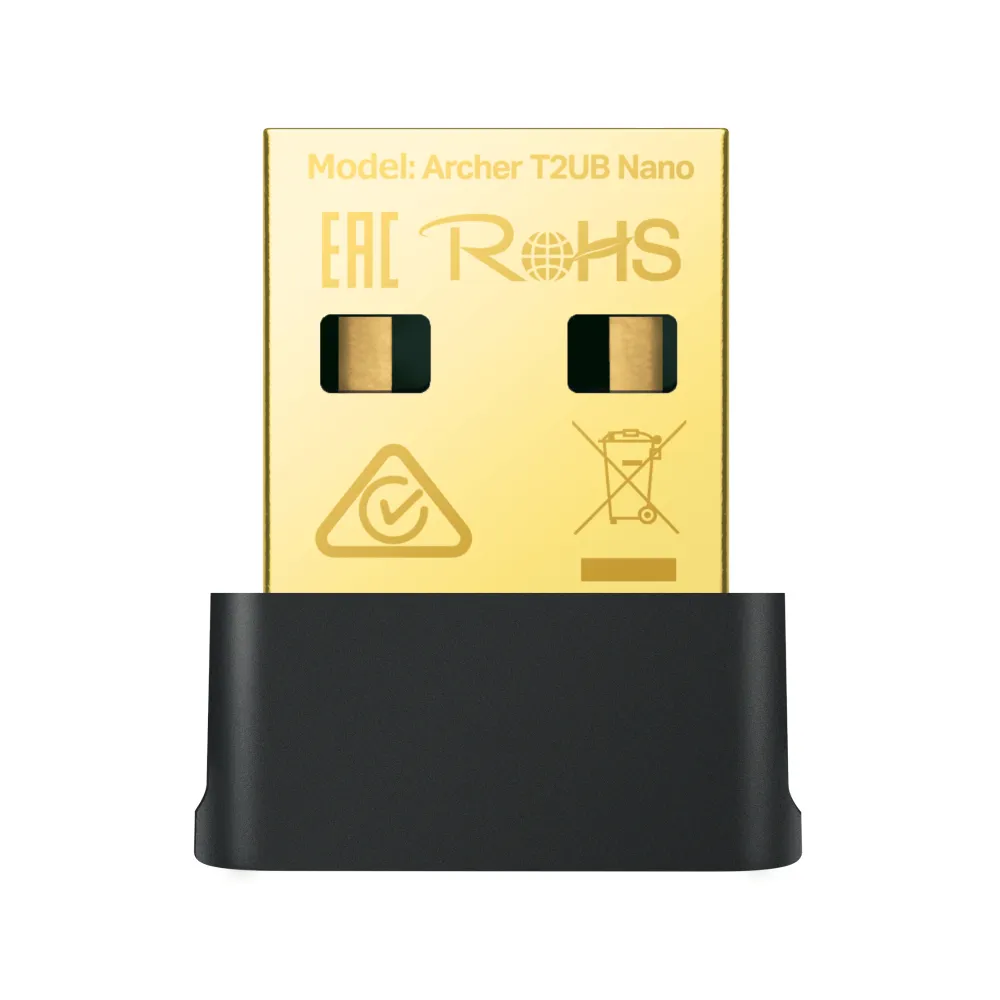 Tarjeta de Red TP-Link Archer T2UB Nano USB 433 Mbit/s Wi-Fi 5 Bluetooth 4.2