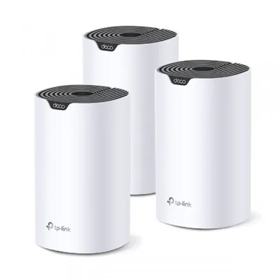 TP-Link Deco S7 (3-pack) Dual-Band (2,4 GHz/5 GHz) Wi-Fi 5 (802.11ac) Weiß, Schwarz Intern