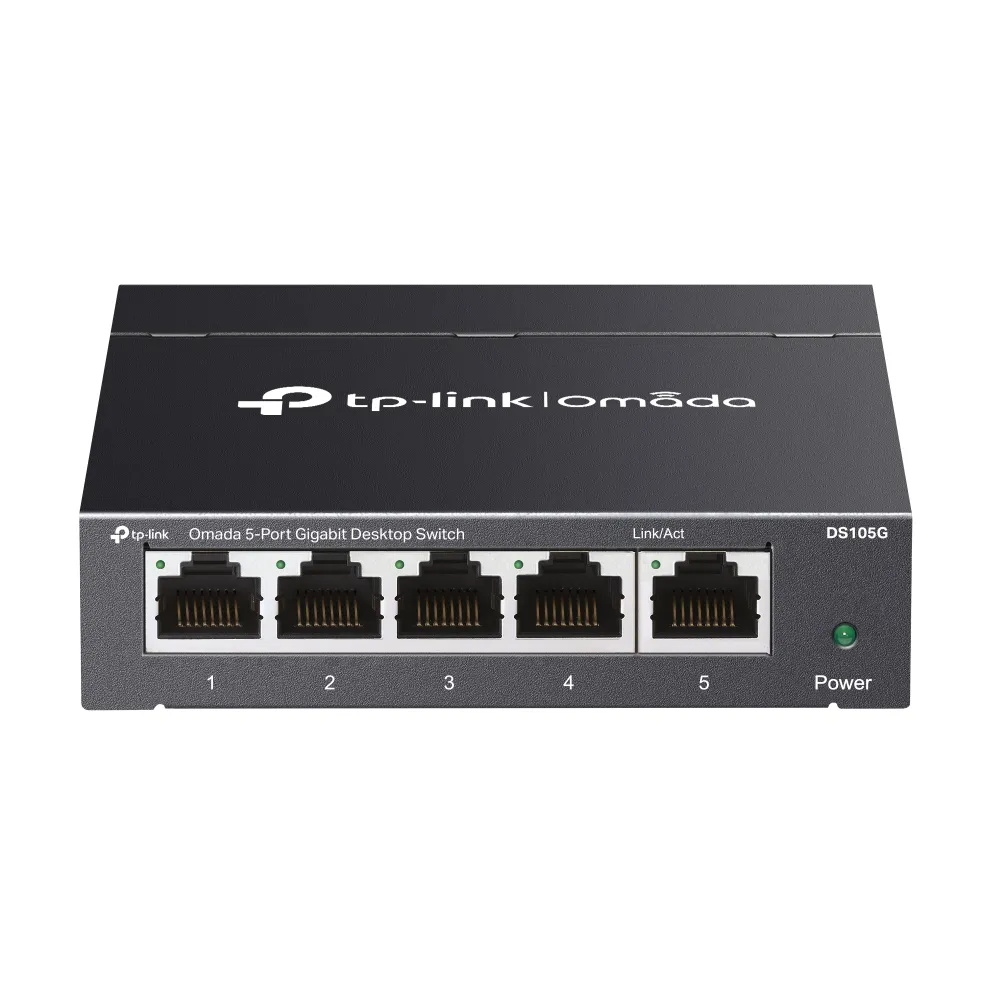 Switch TP-Link Omada DS105G Gigabit Ethernet 5 Ports Unmanaged Stahlgehäuse