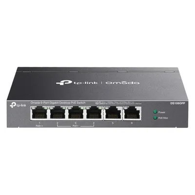 TP-Link Omada 6-Port Gigabit Desktop Switch With 3-Port Poe And 1-Po