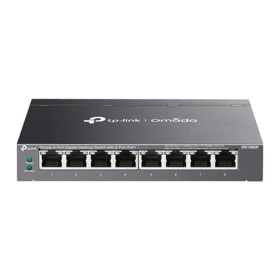 Switch TP-Link Omada DS108GP 8 Ports Gigabit Ethernet PoE+ Nicht Verwaltet