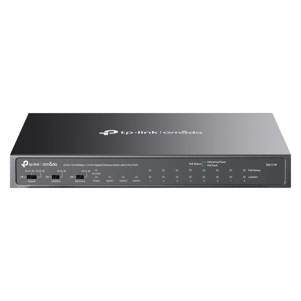 TP-Link OMADA 8-PORT 10/100MBPS 3-PORT GIGABIT DESKTOP SWITCH W