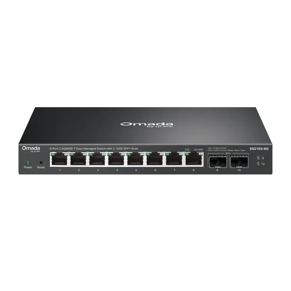 Switch TP-Link ES210X-M2 8x 2.5G Ethernet 2x SFP+ Managed Rack/Wand