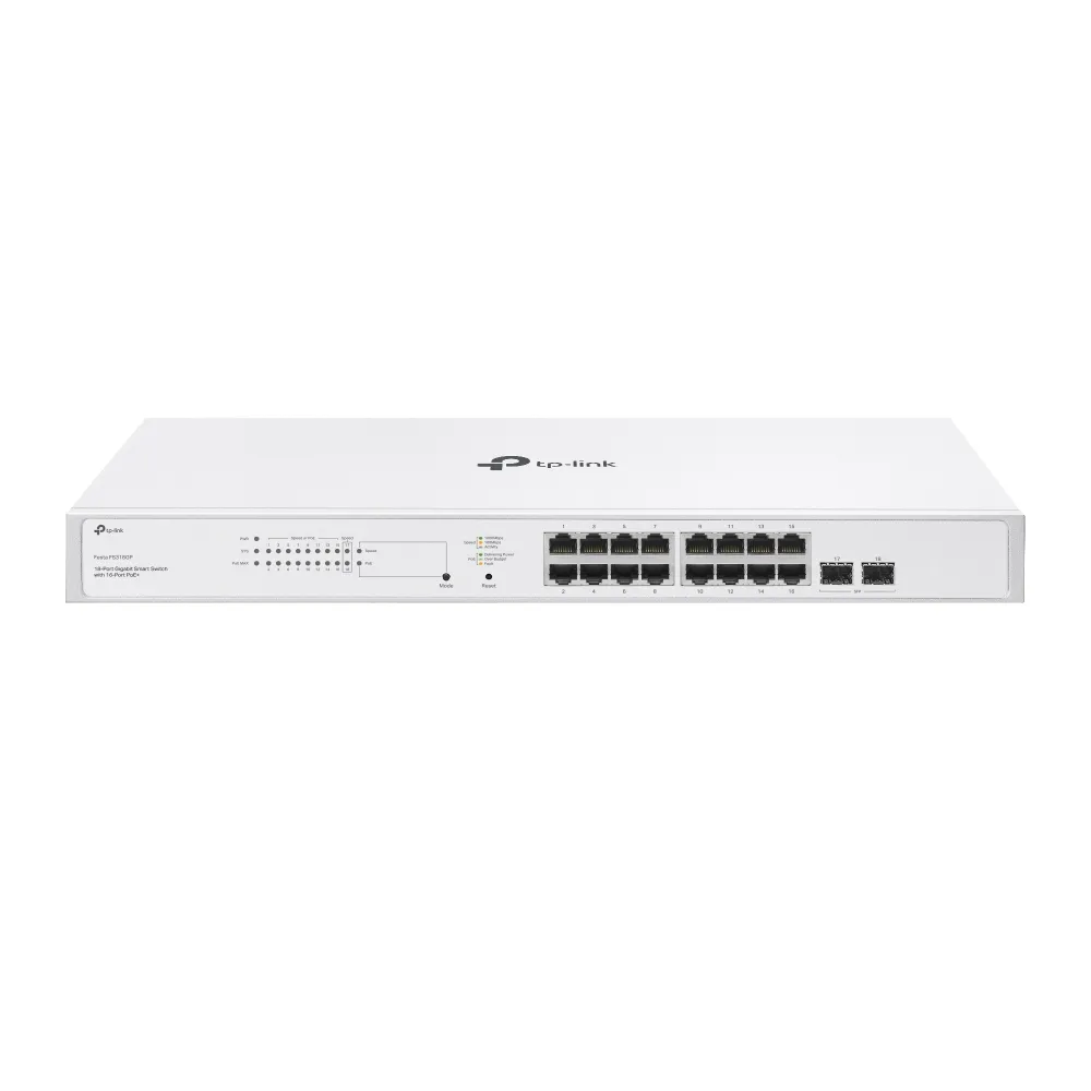 Switch TP-Link Festa FS318GP L2+ Gigabit PoE+ 16 Ports Rack