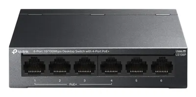 TP-Link LS106P Fast Ethernet 6-Port PoE Switch